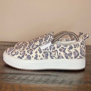 Marc Fisher Ltd Cassee Leopard Print Slip-On Sneaker NEW Women's 8